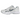 Nike Zoom Vomero 5 Chrome Toe baskets en vue latérale avec embout chromé argenté, empeigne en mesh blanc et détails beiges sur la semelle.