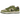 Nike SB Dunk Low Yuto Horigome Matcha baskets vue latérale avec empiècements en daim gris, détails blancs et swoosh vert.
