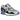 Nike Air Max 90 SP Patta Waves Sapphire baskets vue latérale, mettant en valeur le design ondulé du garde-boue et l'empeigne en mesh bleu.