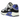 Nike Air Max 90 SP Patta Waves Sapphire baskets en vue latérale, mettant en valeur les ondulations bleues, l'empeigne en mesh et l'unité Air visible.