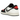 Air Jordan 1 Retro Low OG PSG Paris Saint-Germain baskets en vue latérale, avec empeigne blanche, détails noirs et logo PSG au talon.