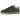 Nike SB Dunk Low Pro B Sequoia baskets vue latérale avec empeigne en daim vert foncé, swoosh marron, lacets épais et semelle en gomme