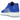 Nike Air Force 1 Low .SWOOSH 404 Error baskets vue sous un angle latéral avec une tige en cuir bleu et semelle blanche