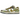 Nike SB Dunk Low Alexis Sablone Chameleon baskets vue inclinée avec tige verte texturée, lacets verts assortis et semelle durable