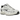 Baskets Nike P-6000 Platinum Tint Black en vue latérale avec des renforts argentés, un logo swoosh noir et une semelle intermédiaire en mousse.