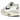 Nike Air Max 1 Light Bone Iron Grey baskets vue latérale avec des tons gris, empiècements en daim et l'unité Air visible au talon