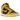 Nike Dunk High Wu-Tang baskets en vue angulaire avec son coloris emblématique jaune et noir, une empeigne en cuir et un Swoosh noir latéral