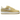 Nike Air Force 1 Low '07 LV8 Buff Gold Sail Embroidered Swoosh baskets vue latérale avec empeigne dorée, semelle crème et logo brodé