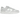 Nike Dunk Low Summit White Photon Dust baskets vue latérale avec empeigne en cuir blanc, détails Swoosh gris et semelle en gomme