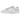Nike Dunk Low Summit White Photon Dust baskets vue latérale avec empiècements en cuir blanc et gris, Swoosh iconique et semelle en gomme