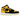Air Jordan 1 Mid SE New Love baskets vue latérale avec le coloris emblématique jaune et noir, tige en cuir et semelle intermédiaire blanche