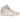 Jordan 1 Mid SE White Sea Glass Glacier Blue Guava Ice baskets vue sous angle avec tige en cuir blanc et vert clair ainsi que des lacets