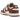 Nike Dunk Low Next Nature Red Sepia baskets vue sous angle avec empeigne aux tons terreux, détails marron rougeâtre et semelle intermédiaire blanche