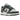 Nike Dunk Low Next Nature Vintage Green baskets vue inclinée avec empeigne en cuir blanc et vert forêt et semelle en caoutchouc
