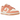 Nike Dunk Low Next Nature Apricot Agate baskets vue latérale dans un coloris blanc et orange avec le logo Nike emblématique et une semelle robuste