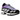 Nike Air Max Sunder Hydrangeas Hyper Violet baskets en vue angulaire montrant la fermeture éclair violette caractéristique sur la tige et la semelle épaisse.