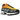 Nike Air Max Sunder Canyon Gold Deep Ocean baskets vue en angle avec empeigne dorée, fermeture éclair bleue et semelle noire caractéristique.