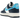 Nike Air Force 1 Low '07 Armory Navy Baltic Blue baskets vue latérale avec empeigne en cuir bleu marine et détails Swoosh bleu clair