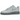 Nike Air Force 1 Low 07 Jewel Wolf Grey baskets vue latérale présentant une tige en cuir gris et un logo swoosh brillant incrusté sur le côté.