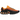 Nike Air Max Dn Laser Orange Comet Red baskets en vue latérale avec technologie Air visible au talon et un design vibrant orange et rouge.