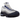 Nike Air Max 95 OG Big Bubble Photon Dust Purple Dynasty baskets en vue angulaire avec amorti Air visible, nuances de gris et détails violets.
