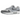Nike Air Max 1 Dust Wolf Grey baskets vue latérale présentant des empiècements gris en daim et mesh avec une unité Air visible au niveau du talon