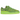 Adidas Forum Low The Grinch baskets vue latérale avec tige en fausse fourrure verte, détails rouges et la semelle signature avec le logo Grinch.