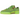 Adidas Forum Low The Grinch baskets vue latérale avec empeigne en daim vert, détails blancs, talon rouge et semelle blanche