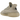 Baskets Yeezy Boost 350 V2 Slate vue en angle avec tige en Primeknit gris, bande noire, semelle intermédiaire Boost blanche et lacets.