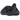 Baskets Yeezy Foam RNR Onyx vues sous un angle latéral montrant le design noir perforé unique en mousse et la semelle ergonomique profilée.