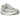 Nike Zoom Vomero 5 Pure Platinum Summit White baskets vue latérale avec superpositions argentées, mesh technique et semelle blanche