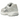 Nike Zoom Vomero 5 Pure Platinum Summit White baskets en vue latérale avec détails gris argent, empeigne en mesh et semelle amortissante blanche.