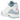 Air Jordan 3 Retro White Cobalt Bliss (GS) baskets profil latéral avec tige en cuir blanc, détails imprimés éléphant et accents bleu cobalt sur la semelle