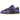 Nike SB Dunk Low Persian Violet baskets en vue latérale avec des empiècements en daim violet, une base blanche et un Swoosh noir