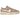 Nike Dunk Low SE Rattan Terra Blush baskets vue latérale avec empeigne beige, semelle intermédiaire blanche, lacets blancs et swoosh rose clair.