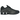 Nike Shox R4 Black Bright Crimson baskets en vue latérale, mettant en avant l'empeigne noire élégante avec des touches rouge vif et le talon amorti Shox.