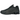 Nike Shox R4 Black Bright Crimson baskets vue angulaire, avec empeigne noire, amorti Shox rouge iconique et détails en Bright Crimson.