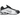 Nike Shox R4 Metallic Silver Black baskets vue latérale avec une empeigne argentée métallique, des détails noirs et l'emblématique semelle à colonnes Shox