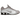 Nike Shox R4 Cave Stone baskets vue latérale avec ses colonnes Shox caractéristiques au talon, son empeigne en mesh et perforations.