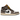 Air Jordan 1 Mid SE White Cave Stone baskets vue latérale avec empeigne en cuir blanc, accents gris et semelle Air classique confortable
