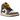Air Jordan 1 Mid SE White Cave Stone baskets vue latérale avec panneaux en cuir blanc, swoosh beige et semelle assortie