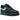 Nike Air Force 1 Low Un-Tiffany baskets vue latérale avec empeigne en daim noir, semelle blanche et le célèbre logo swoosh argenté