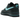 Nike Air Force 1 Low Un-Tiffany baskets en vue latérale élégante avec tige grise en nubuck, virgule en cuir noir et semelle intermédiaire blanche.