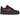 Nike Air Force 1 Low 07 LV8 Bred baskets vue latérale avec empeigne en cuir noir, détails rouges et semelle blanche classique intégrant une unité Air