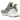 adidas Ultra Boost 1.0 DNA Split Linen Green baskets en vue sous angle avec une tige en Primeknit verte et beige et une semelle blanche