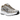 Nike P-6000 Khaki Metallic Silver baskets en vue latérale avec détails argentés, empeigne en mesh et superpositions beiges structurées.