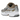 Nike P-6000 Khaki Metallic Silver baskets vue en angle avec une empeigne en mesh kaki, des détails argentés métallisés et des lacets blancs.
