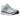 Nike Vomero 5 Pure Platinum Glacier Blue Wolf Grey Metallic Silver baskets en vue latérale, avec détails en mesh, superpositions réfléchissantes et semelle extérieure robuste