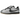 Nike Cortez SE Tiempo Pack Metallic Cool Grey baskets vue latérale avec empeigne en cuir gris, languette repliable et semelle blanche