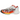 Nike ZoomX Vaporfly Next% 3 FK Ekiden Pack baskets vue de profil avec tige blanche, swoosh orange et semelle